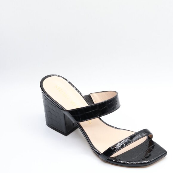 Stuart Weitzman Nearlynude Ankle Strap City Sandal Black   9 M - Picture 5 of 5